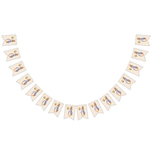 Peter the Rabbit Beige Background Vlaggetjes (Alle)