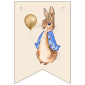 Peter the Rabbit Beige Background Vlaggetjes (Eerste vlag)