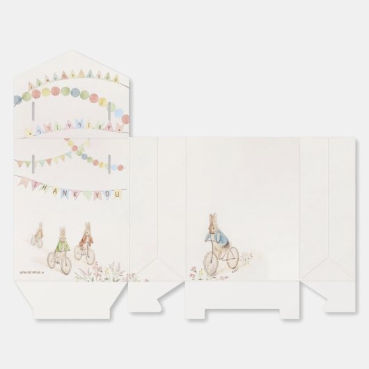 Peter the Rabbit Bunny Gender Neutral Baby Bedankdoosjes (Ongevouwen)