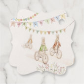 Peter the Rabbit Bunny Gender Neutral Books Baby Bedankjes Labels (Achterkant)