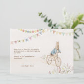 Peter the Rabbit Bunny Gender Neutral Books Baby Bedankkaart (Staand voorkant)