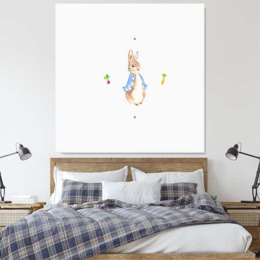 Peter the Rabbit Canvas Afdruk (Insitu (Slaapkamer))