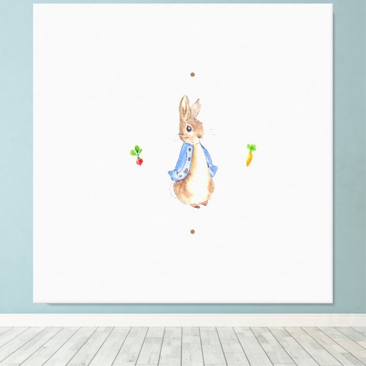 Peter the Rabbit Canvas Afdruk (Insitu (Houten vloer))