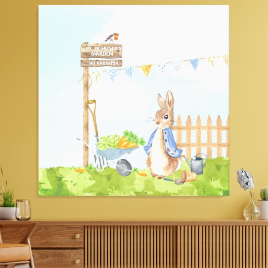 Peter the Rabbit Canvas Afdruk (Insitu (Woonkamer))