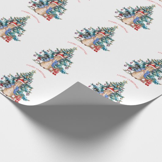 Peter the Rabbit Celebrates kerst Cadeaupapier (Hoek)