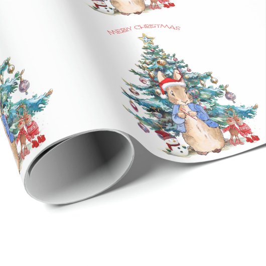 Peter the Rabbit Celebrates kerst Cadeaupapier (Rol Hoek)