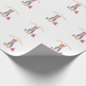 Peter the Rabbit Celebrates kerst Cadeaupapier (Hoek)