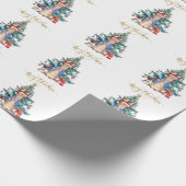 Peter the Rabbit Celebrates kerst Cadeaupapier (Hoek)