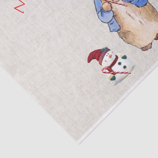 Peter the Rabbit Celebrates kerst Tissuepapier (Detail)