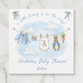 Peter the Rabbit Clothesline Baby Shower Bedankjes Labels