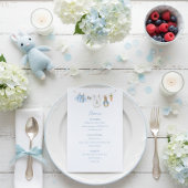 Peter the Rabbit Clothesline Baby Shower  Menu