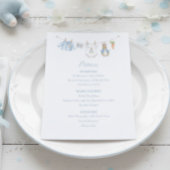 Peter the Rabbit Clothesline Baby Shower  Menu