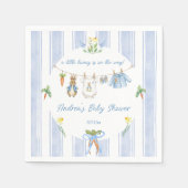 Peter the Rabbit Clothesline Baby Shower  Servet (Voorkant)