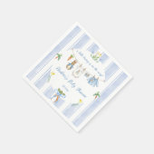 Peter the Rabbit Clothesline Baby Shower  Servet (Hoek)