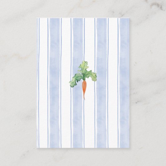 Peter the Rabbit Clothesline Shower Book Request Informatiekaartje (Achterkant)