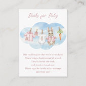 Peter the Rabbit Clothesline Shower Book Request Informatiekaartje (Voorkant)