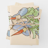 Peter the Rabbit Eating a Carrot Inpakpapier Vel (In situ)