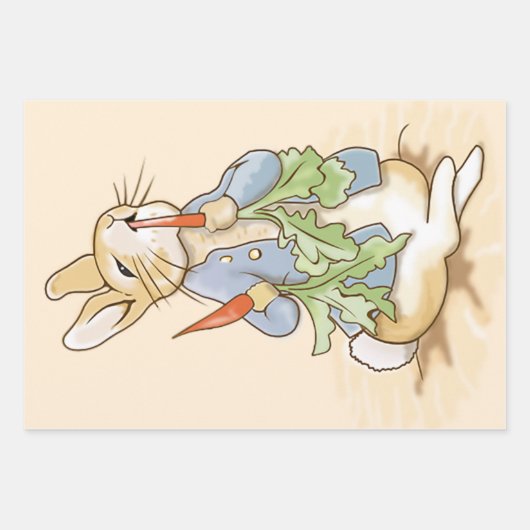 Peter the Rabbit Eating a Carrot Inpakpapier Vel (Voorkant)