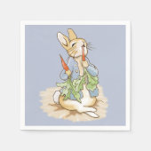 Peter the Rabbit Eating a Carrot Servet (Voorkant)