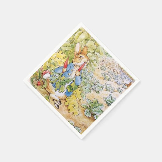 Peter the Rabbit Eating a Carrot Servet (Hoek)