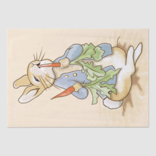 Peter the Rabbit Eating a Carrot Tissuepapier