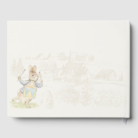 Peter the Rabbit Een konijn Beatrix Baby shower Gastenboek (Achterkant)