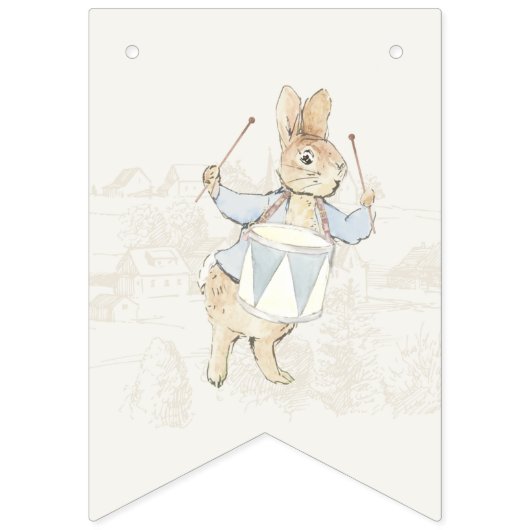Peter the Rabbit Een konijn Beatrix Baby shower Vlaggetjes (Tweede vlag)