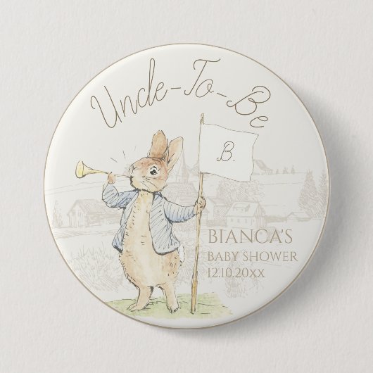 Peter the Rabbit - Een konijnenoom van het Baby sh Ronde Button 7,6 Cm (Voorkant)