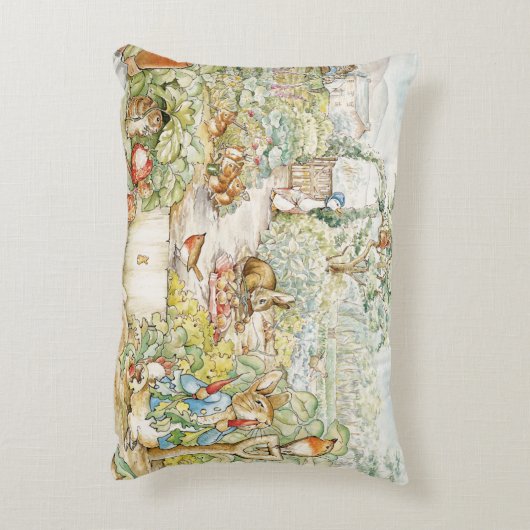 Peter the Rabbit en Jemima Puddleduck Accent Kussen (Achterkant (Verticaal))