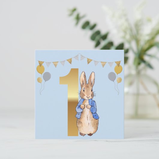 Peter the Rabbit First Birthday (Staand voorkant)