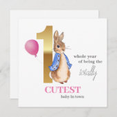 Peter the Rabbit First Birthday (Voorkant / Achterkant)