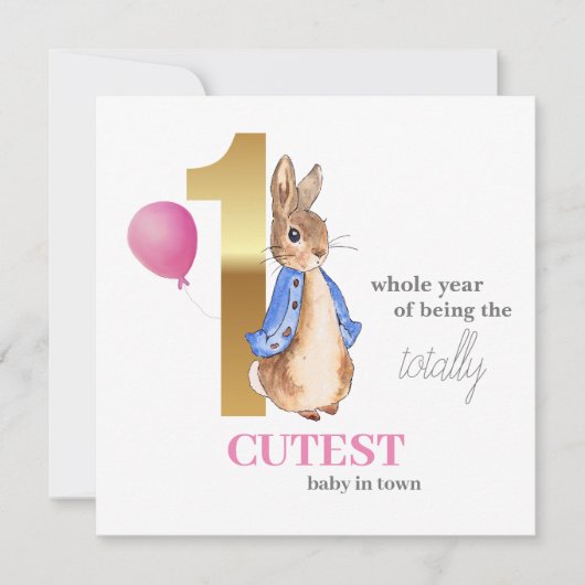 Peter the Rabbit First Birthday (Voorkant)