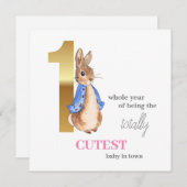 Peter the Rabbit First Birthday (Voorkant / Achterkant)