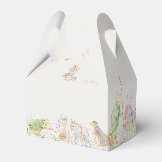 Peter the Rabbit First Birthday Bedankdoosjes (Achterkant)