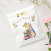 Peter the Rabbit First Birthday Bedankzakje (Gezegeld)