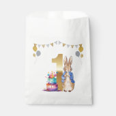 Peter the Rabbit First Birthday Bedankzakje (Voorkant)