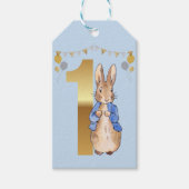 Peter the Rabbit First Birthday Cadeaulabel (Voorkant)