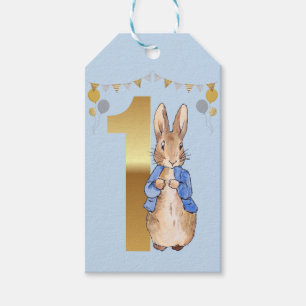 Peter the Rabbit First Birthday Cadeaulabel