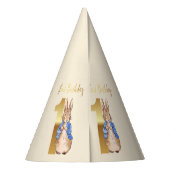 Peter the Rabbit First Birthday Feesthoedjes (Achterkant)