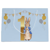 Peter the Rabbit First Birthday Groot Cadeauzakje (Voorkant)