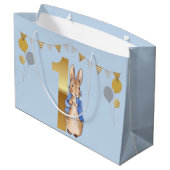 Peter the Rabbit First Birthday Groot Cadeauzakje (Achterkant Gekanteld)