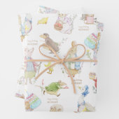 Peter the Rabbit First Birthday Inpakpapier Vel (In situ)