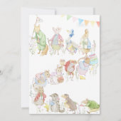 Peter the Rabbit First Birthday Kaart (Achterkant)