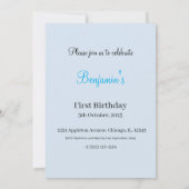 Peter the Rabbit First Birthday Kaart (Achterkant)