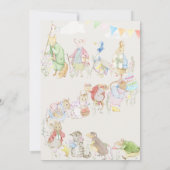 Peter the Rabbit First Birthday Kaart (Achterkant)