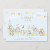 Peter the Rabbit First Birthday Kaart (Voorkant)