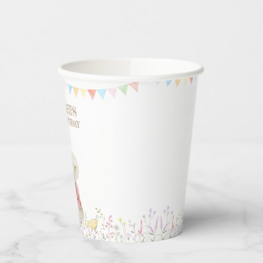 Peter the Rabbit First Birthday Papieren Bekers (Links)
