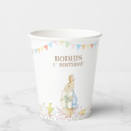 Peter the Rabbit First Birthday Papieren Bekers