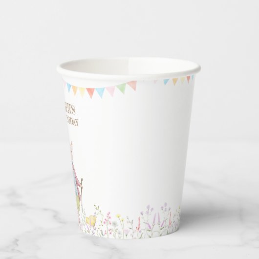 Peter the Rabbit First Birthday Papieren Bekers (Links)