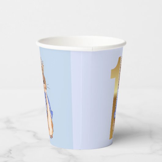 Peter the Rabbit First Birthday Papieren Bekers (Rechts)